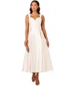 Adrianna Papell Women's Sweetheart-neck Mikado Gown
