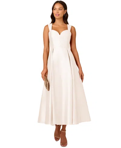 Adrianna Papell Women's Sweetheart-neck Mikado Gown