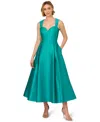 Adrianna Papell Women's Sweetheart-neck Mikado Gown