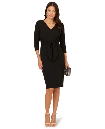 Adrianna Papell Women's V-neck Solid Sheath Dress In Multi