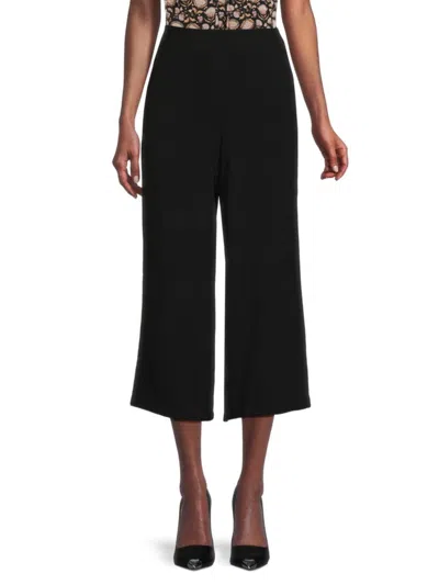 Adrianna Papell Women's Wide Leg Pull On Pants In Black