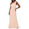 Adrianna Papell Womens Bow Polyester Evening Dress In Joyful Blush