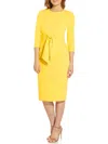 ADRIANNA PAPELL WOMENS CREPE KNEE-LENGTH SHEATH DRESS
