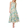 ADRIANNA PAPELL WOMENS FLORAL PRINT MANMADE EVENING DRESS