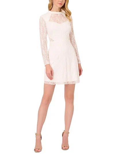 Adrianna Papell Womens Lace Mini Mini Dress In Multi