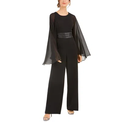 Adrianna Papell Womens Light Weight Party Jumpsuit In Black