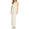 Adrianna Papell Womens Metallic Maxi Evening Dress In Multi