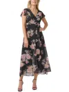 Adrianna Papell Womens Floral Print Cropped Jumpsuit In Multi