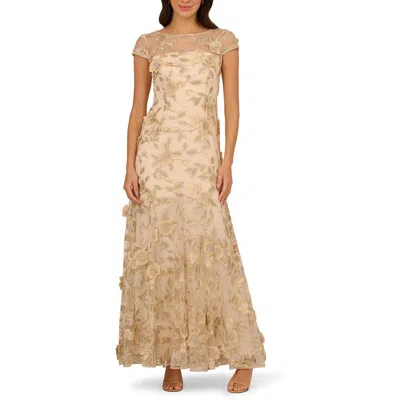 Adrianna Papell Womens Polyester Evening Dress In White
