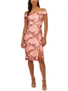 ADRIANNA PAPELL WOMENS SEMI-FORMAL KNEE-LENGTH COCKTAIL AND PARTY DRESS