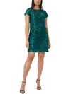 ADRIANNA PAPELL WOMENS SHIFT MIDI COCKTAIL AND PARTY DRESS