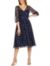 ADRIANNA PAPELL WOMENS SLOUCHY MIDI COCKTAIL AND PARTY DRESS