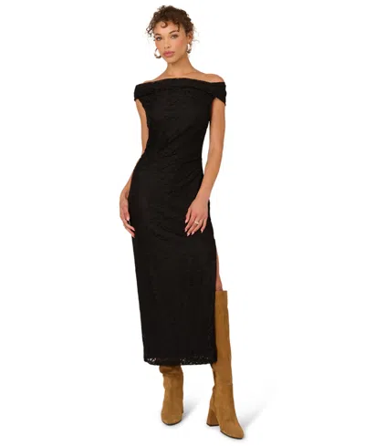 Adrianna Women's Off-the-shoulder Midi Dress