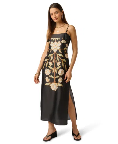 Adrianna Women's Printed Sleeveless Dress In Black