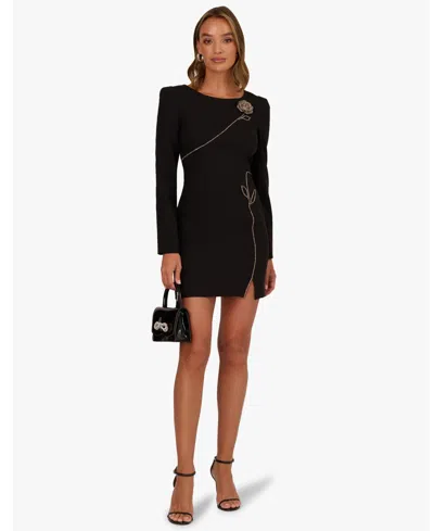 Adrianna Women's Stretch Crepe Blazer Dress In Black