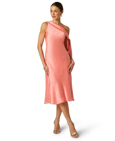 Adrianna Woven Jacquard Midi Dress