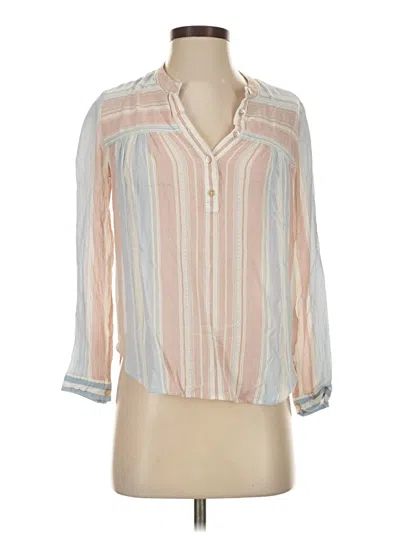 Pre-owned Adriano Goldschmied 3/4 Sleeve Blouse In Ivory