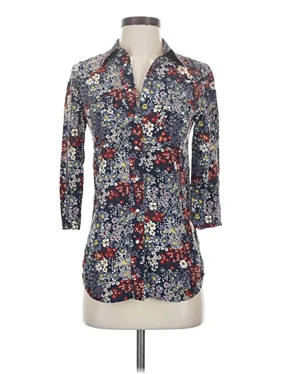 Pre-owned Adriano Goldschmied 3/4 Sleeve Button Down Shirt In Blue
