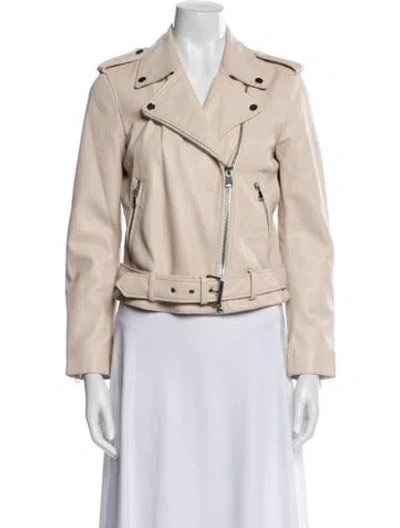 Pre-owned Adriano Goldschmied Biker Jacket In Neutral