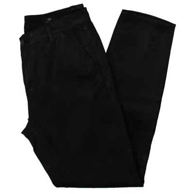 Adriano Goldschmied Caden Womens Denim Mid Rise Classic Straight Jeans In Black