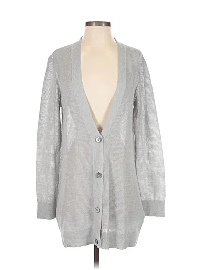 Pre-owned Adriano Goldschmied Cardigan Sweater In Silver