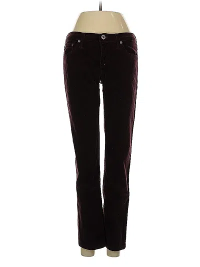 Pre-owned Adriano Goldschmied Casual Pants In Burgundy
