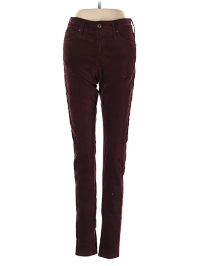 Pre-owned Adriano Goldschmied Casual Pants In Burgundy
