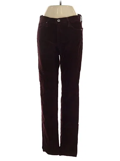 Pre-owned Adriano Goldschmied Casual Pants In Burgundy