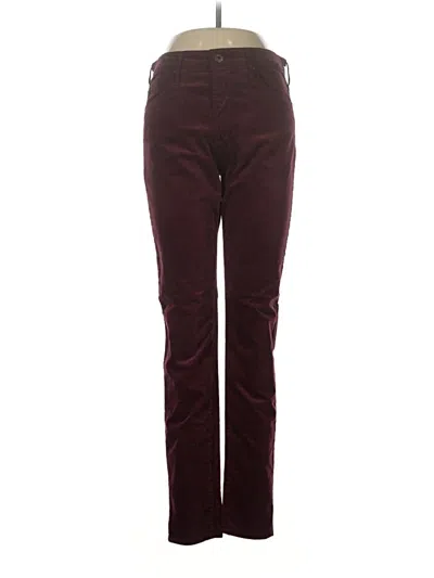 Pre-owned Adriano Goldschmied Casual Pants In Burgundy