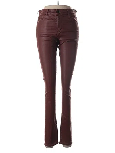 Pre-owned Adriano Goldschmied Casual Pants In Burgundy