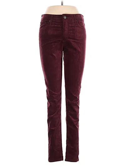 Pre-owned Adriano Goldschmied Casual Pants In Burgundy