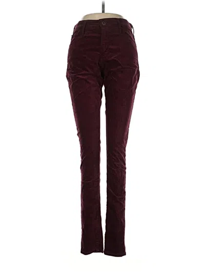 Pre-owned Adriano Goldschmied Casual Pants In Burgundy