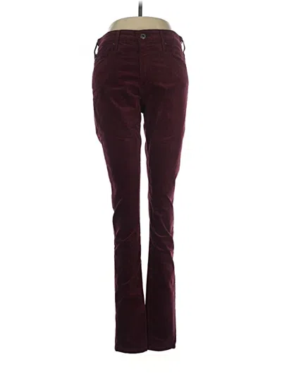 Pre-owned Adriano Goldschmied Casual Pants In Burgundy