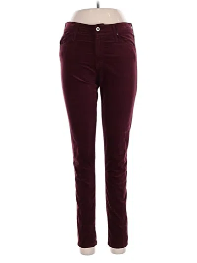 Pre-owned Adriano Goldschmied Casual Pants In Burgundy
