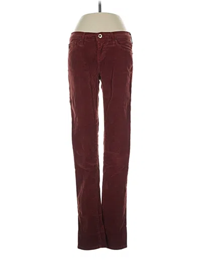 Pre-owned Adriano Goldschmied Casual Pants In Burgundy