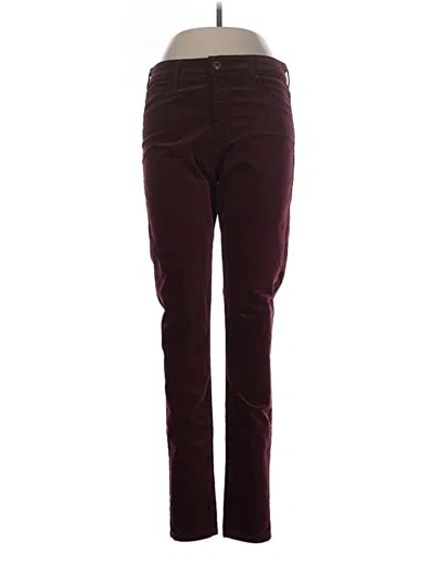 Pre-owned Adriano Goldschmied Casual Pants In Burgundy