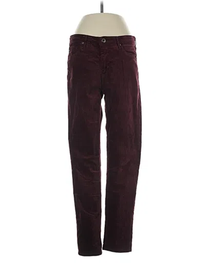 Pre-owned Adriano Goldschmied Casual Pants In Burgundy