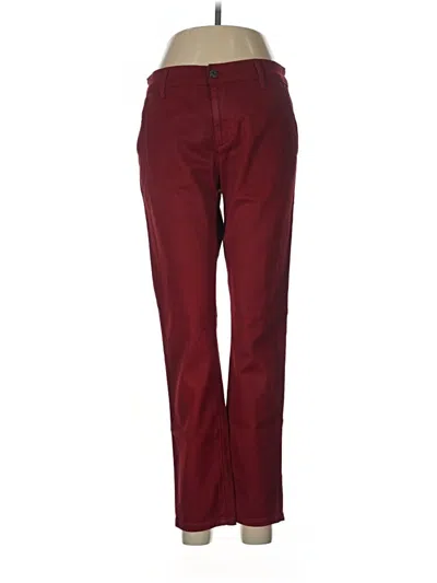 Pre-owned Adriano Goldschmied Casual Pants In Burgundy