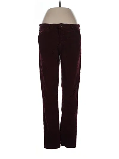 Pre-owned Adriano Goldschmied Casual Pants In Burgundy