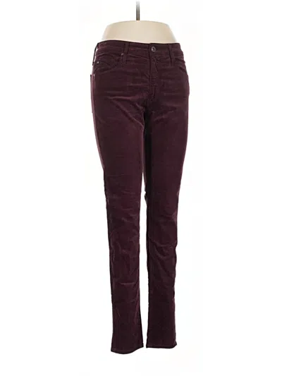 Pre-owned Adriano Goldschmied Casual Pants In Burgundy
