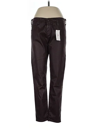 Pre-owned Adriano Goldschmied Casual Pants In Burgundy