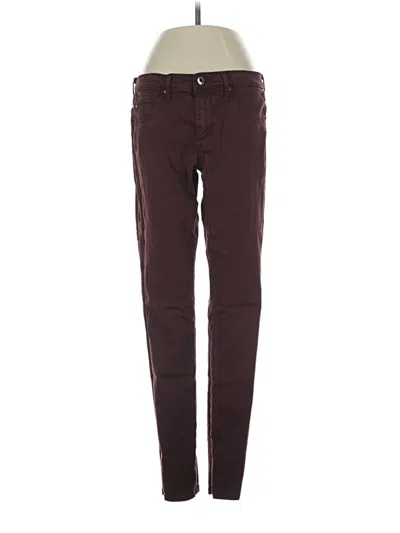 Pre-owned Adriano Goldschmied Casual Pants In Burgundy