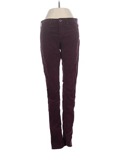 Pre-owned Adriano Goldschmied Casual Pants In Burgundy