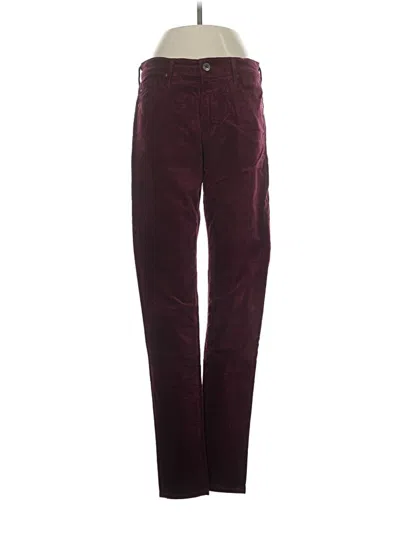 Pre-owned Adriano Goldschmied Casual Pants In Burgundy