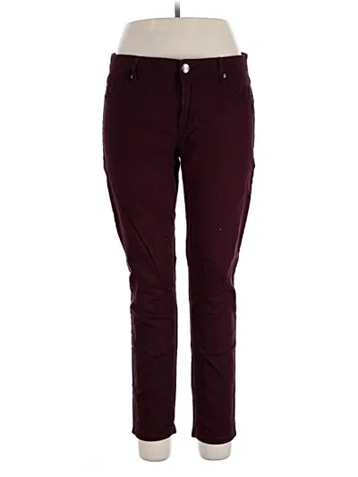 Pre-owned Adriano Goldschmied Casual Pants In Burgundy