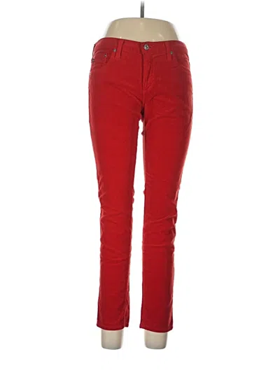 Pre-owned Adriano Goldschmied Casual Pants In Red