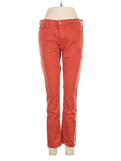 Pre-owned Adriano Goldschmied Casual Pants In Red