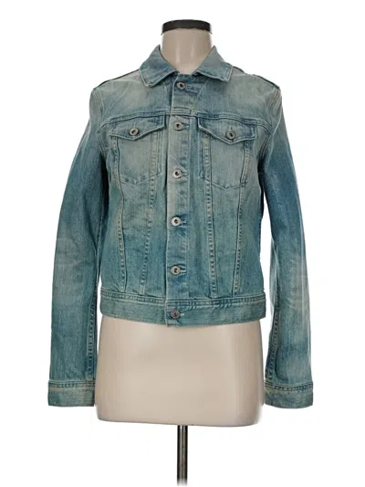 Pre-owned Adriano Goldschmied Denim Jacket In Teal