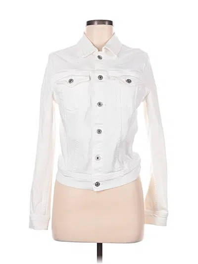 Pre-owned Adriano Goldschmied Denim Jacket In White