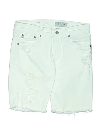 Pre-owned Adriano Goldschmied Denim Shorts In White